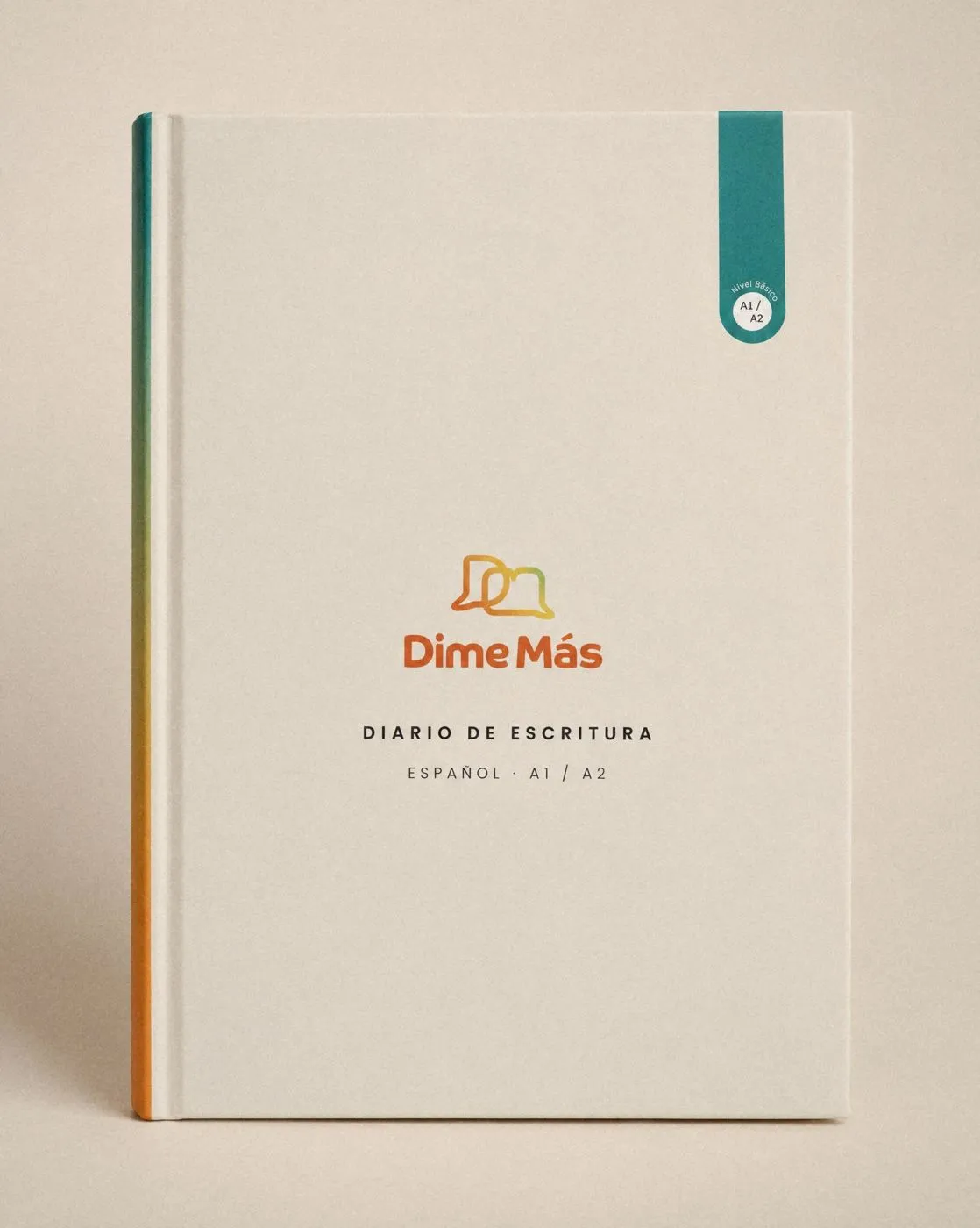 Dime Más Journal in daylight.