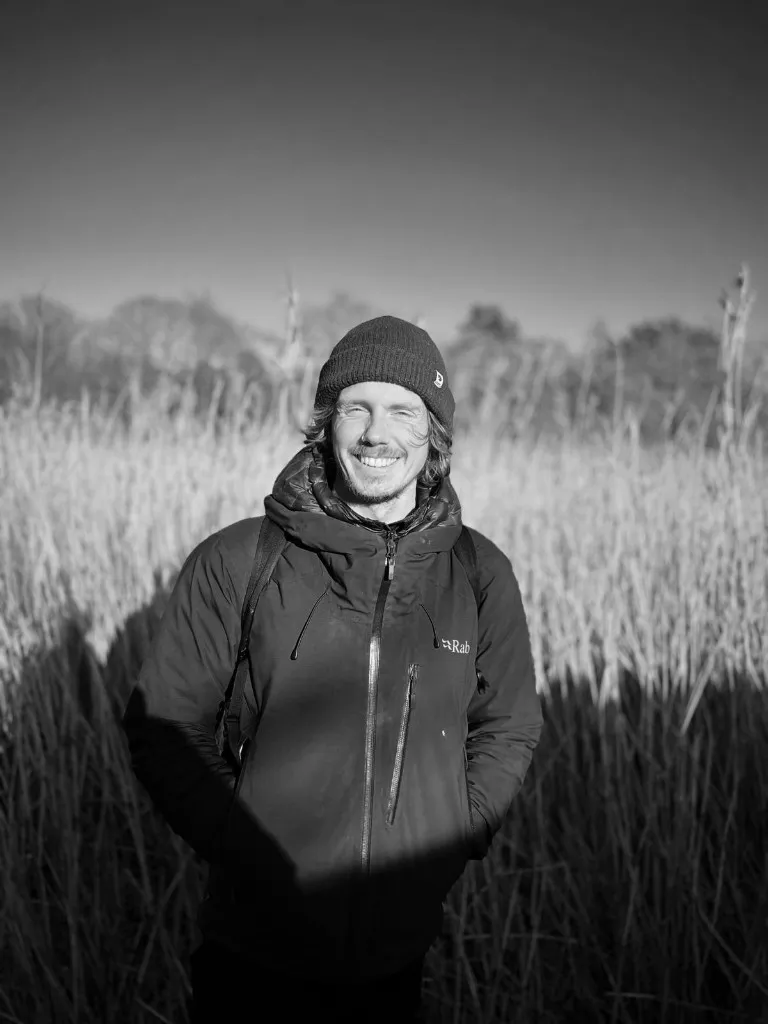 Cameron Graham, founder of ProFluency, outdoors in winter light.
